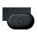 countertop/wall-mounted basin - left, 55 x 36 cm