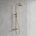 thermostatic shower system for exposed installation