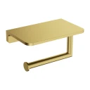 toilet roll holder with a shelf