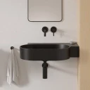 vasque à poser/suspendu - droite, 64 x 44 cm