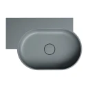 countertop/wall-mounted basin - left, 64 x 44 cm