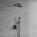 thermostatic shower system for concealed installation