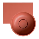 umywalka nablatowa/wisząca - lewa, 33 x 34 cm