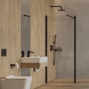 kabina prysznicowa typu walk-in ze ścianką boczną, 90 x 30 cm