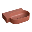 countertop/wall-mounted basin - left, 55 x 36 cm