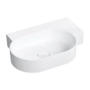 vasque à poser/suspendu - droite, 64 x 44 cm