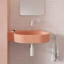 umywalka nablatowa/wisząca - lewa, 64 x 44 cm