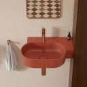 umywalka nablatowa/wisząca - prawa, 55 x 38 cm