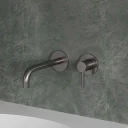 basin mixer for concealed installation with long spout
