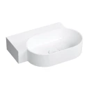 countertop/wall-mounted basin - left, 55 x 36 cm