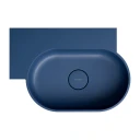 countertop/wall-mounted basin - left, 55 x 36 cm