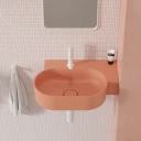 umywalka nablatowa/wisząca - prawa, 55 x 38 cm