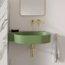 umywalka nablatowa/wisząca - lewa, 64 x 44 cm