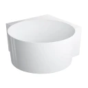 round corner bath, 120 x 120 cm