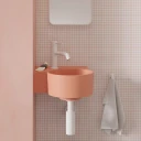 vasque à poser/suspendu - gauche, 33 x 34 cm