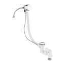 bath filler with pop up waste and overflow