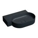 countertop/wall-mounted basin - left, 64 x 44 cm
