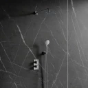 thermostatic shower system for concealed installation