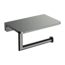 toilet roll holder with a shelf