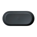 freestanding bath with overflow, 160 x 75 cm