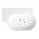 countertop/wall-mounted basin - left, 55 x 36 cm