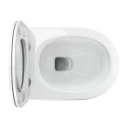 cuvette de WC murale avec abattant frein de chute, 54 x 37 cm