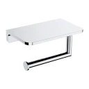 toilet roll holder with a shelf