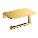 toilet roll holder with a shelf