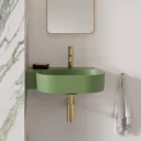 umywalka nablatowa/wisząca - lewa, 55 x 38 cm