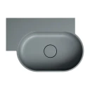 countertop/wall-mounted basin - left, 55 x 36 cm