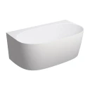 back to wall bath, 148 x 86 cm