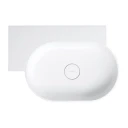 countertop/wall-mounted basin - left, 64 x 44 cm