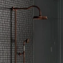 thermostatic shower system for exposed installation