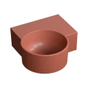 countertop/wall-mounted basin - right, 33 x 34 cm