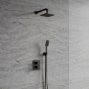 thermostatic shower system for concealed installation