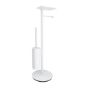 free-standing toilet roll and brush holder