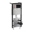 STRONGFRAME concealed frame for a wall-mounted toilet, with ECO flushing + STEEL-R45 stainless steel flush plate