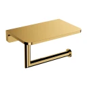 toilet roll holder with a shelf