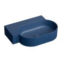 countertop/wall-mounted basin - left, 55 x 36 cm