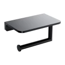 toilet roll holder with a shelf