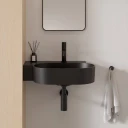 umywalka nablatowa/wisząca - lewa, 55 x 38 cm