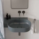 umywalka nablatowa/wisząca - lewa, 64 x 44 cm