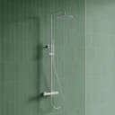 thermostatic shower system for exposed installation