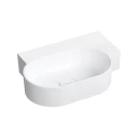countertop/wall-mounted basin - right, 55 x 36 cm