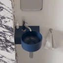 vasque à poser/suspendu - gauche, 33 x 34 cm