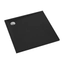 slate-effect shower tray, 80 x 80 cm