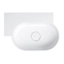 countertop/wall-mounted basin - left, 55 x 36 cm