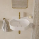 umywalka nablatowa/wisząca - prawa, 55 x 38 cm