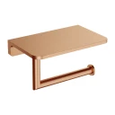 toilet roll holder with a shelf