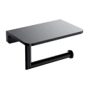 toilet roll holder with a shelf